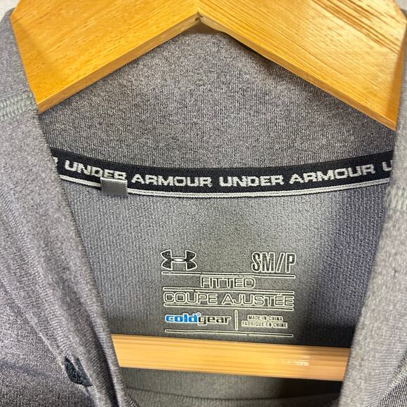 Under Armour Cold Gear‎ Fitted Mock Shirt Small- Active Outdoor Layering Piece - Picture 4 of 11
